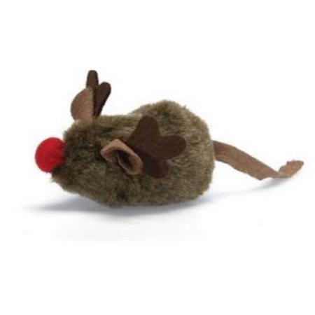 Pet Zone Reindeer Games Mouse Toy