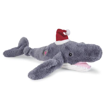 HuggleHounds Whale of a Santa Dog Toy