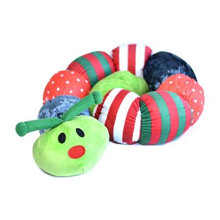 Patchwork Pets Holiday Ornaments Caterpillar Dog Toy
