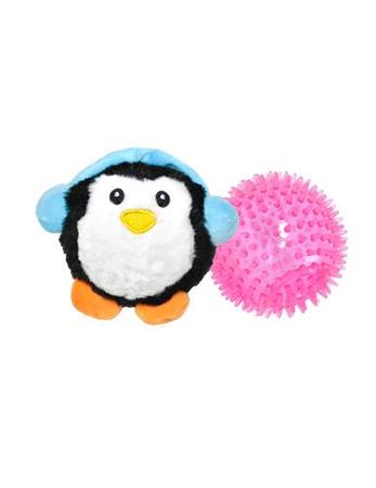Patchwork Pet Pricklet Penguin Dog Toy