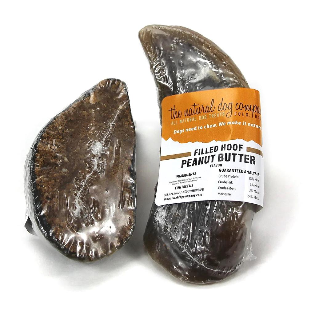  The Natural Dog Company Peanut Butter Filled Hoof Dog Chew