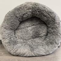 Arlee Donut Dog Bed - Charcoal