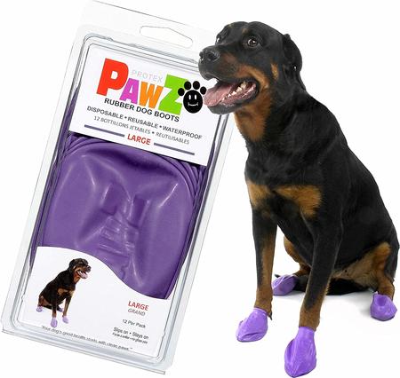 Protect Pawz Natural Rubber Dog Boots - L - Purple
