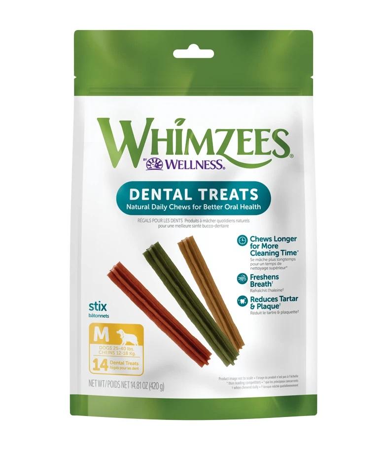  Whimzees Stix Dental Treats - Medium Bag