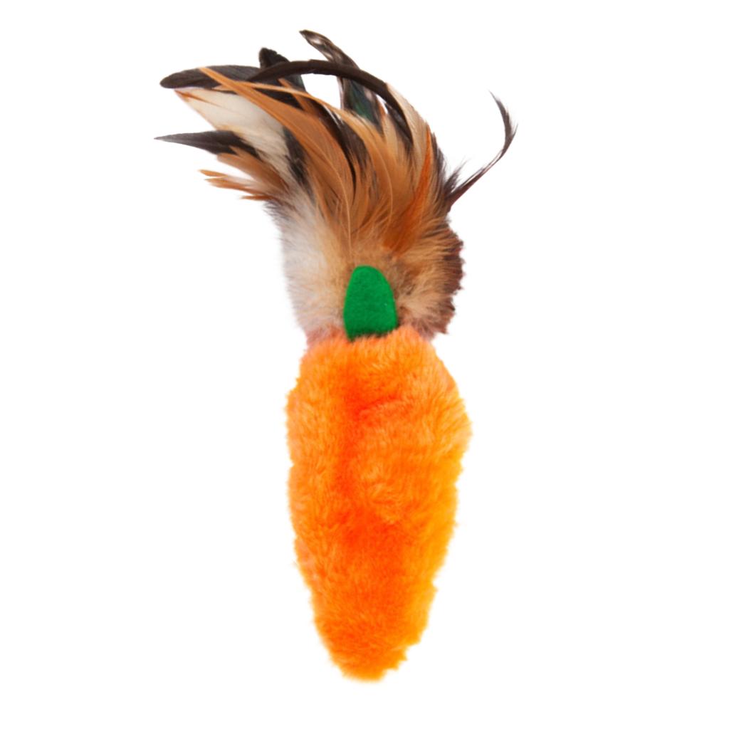  Kong Refillables Catnip Carrot With Feathers Toy