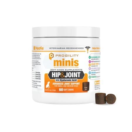 Progility Minis Hip & Joint Soft Chew Supplements for Dogs