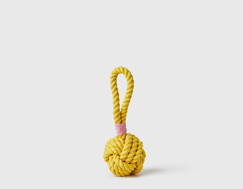 Jax & Bones Celtic Knot Rope Toy - Yellow