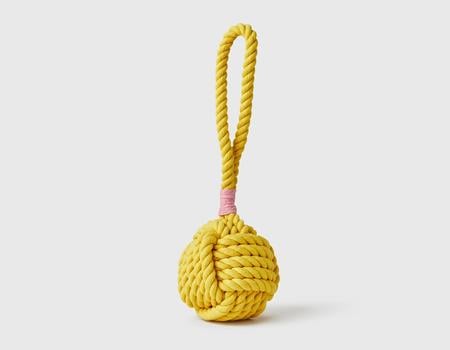Jax & Bones Celtic Knot Rope Toy - Yellow