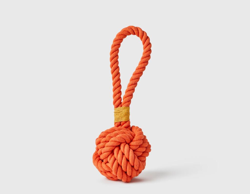  Jax & Bones Celtic Knot Rope Toy - Orange