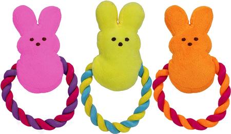 Peeps Bunny Rope Pull Plush Toy
