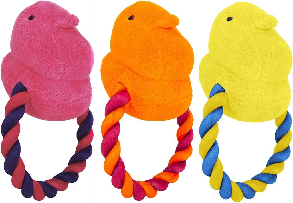  Peeps Chick Rope Pull Plush Toy