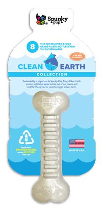 Spunky Pup Clean Earth Recycled Bone Toy