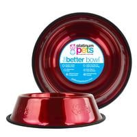 Platinum Pets Non-Tip Bowl - Candy Apple Red (Item #815899010128)