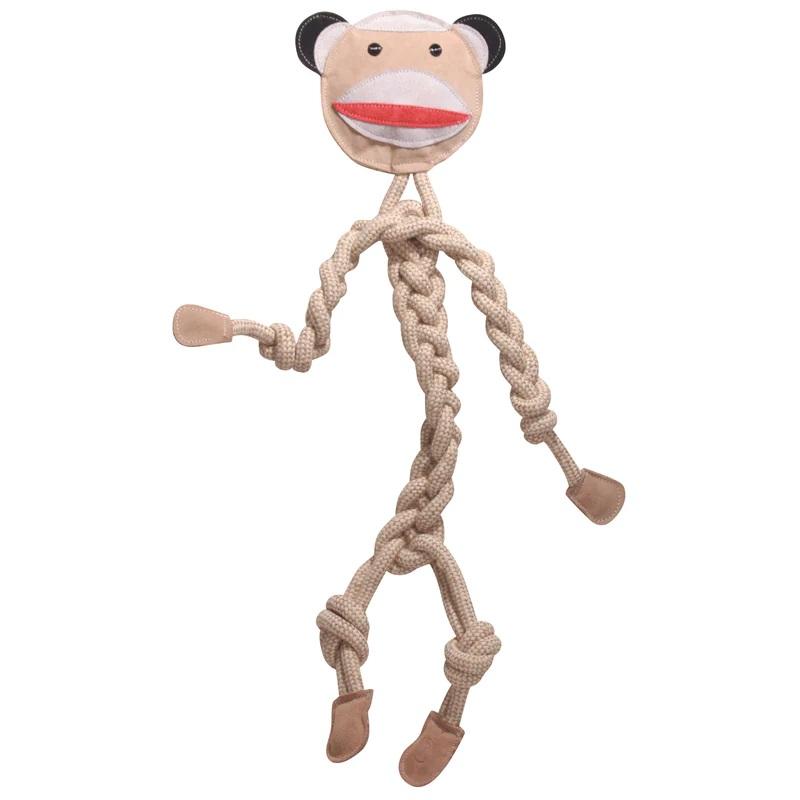 Hugglehounds Stuey Sock Monkey Rope Toy