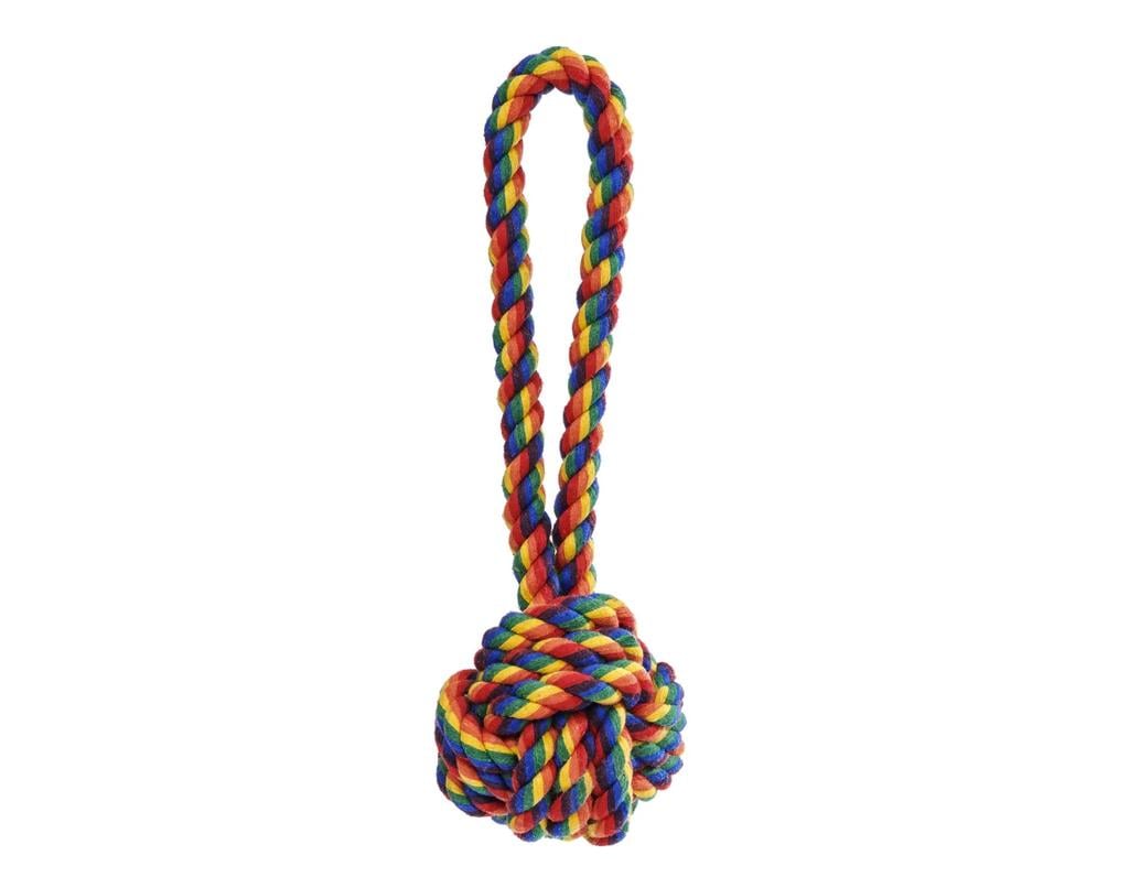 Jax & Bones Celtic Knot Rope Toy - Rainbow