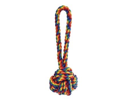 Jax & Bones Celtic Knot Rope Toy - Rainbow