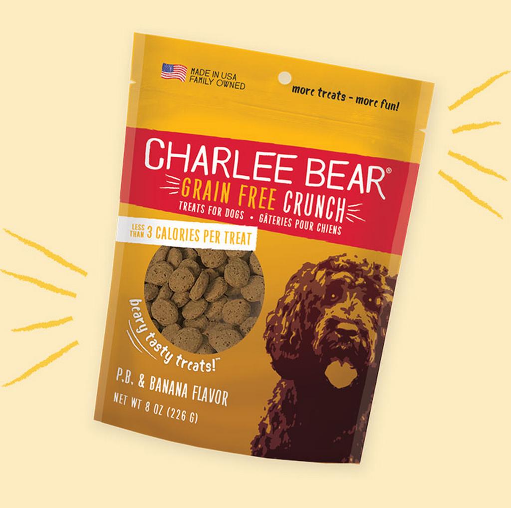  Charlee Bear Grain- Free Crunch Pb & Banana Flavor Dog Treat