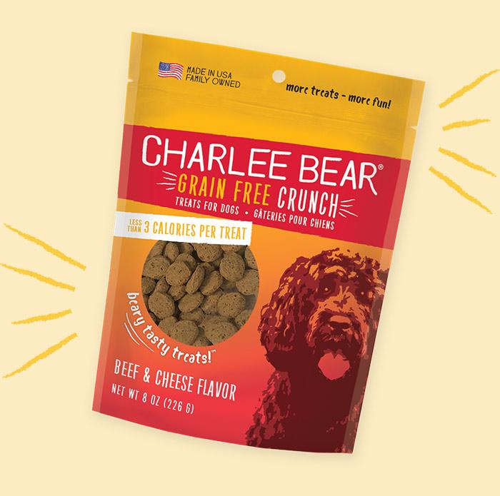  Charlee Bear Grain- Free Crunch Beef & Cheese Flavor Dog Treats