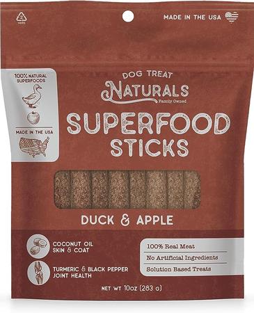 Dog Treat Naturals Duck & Apple Superfood Sticks