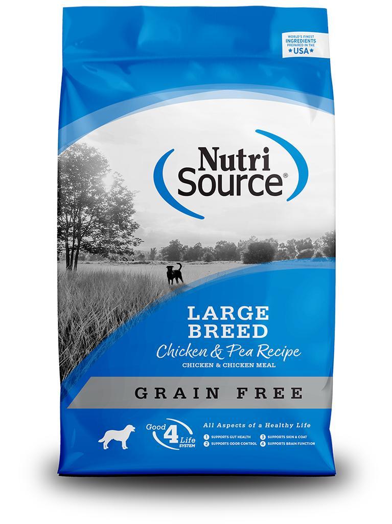 Treats Unleashed Nutrisource Nutrisource Grain Free Large Breed Chicken Pea Dry Dog Food