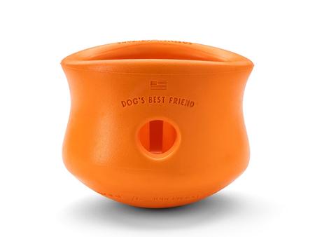 West Paw Toppl Dog Toy - Small - Tangerine