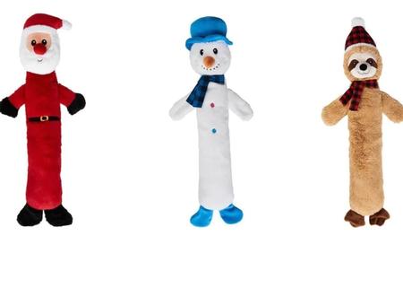 Ethical Pet Holiday Long Body Dog Toy - Assorted