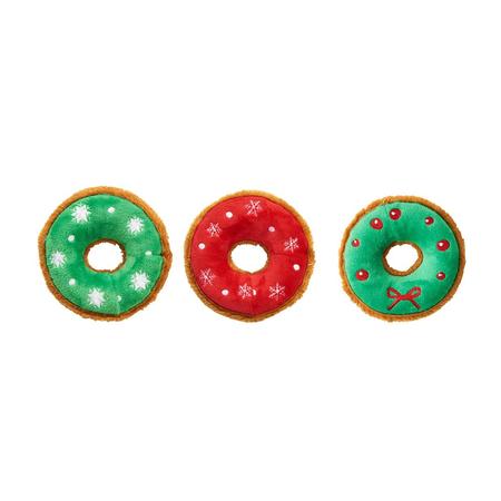 Ethical Pet Holiday Tasty Donut Dog Toy - Assorted