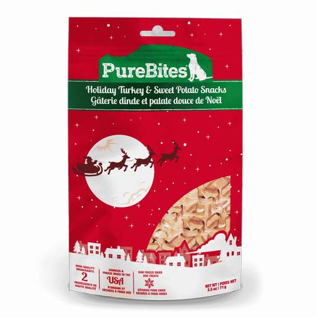 Pure Bites Holiday Turkey & Sweet Potato Freeze-Dried Dog Treats