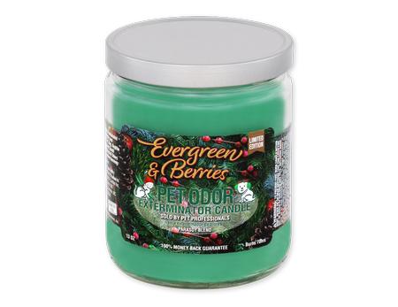 Pet Odor Exterminator Candle - Evergreen & Berries