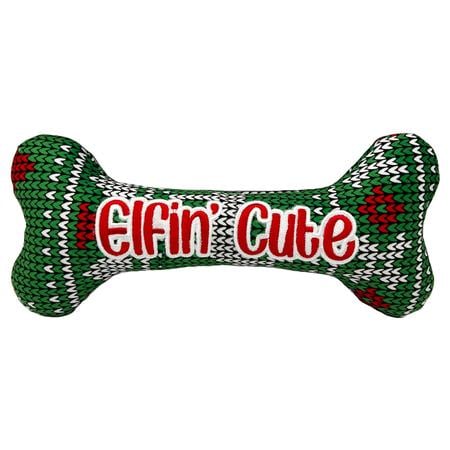 Lulubelles Elfin' Cute Bone Dog Toy