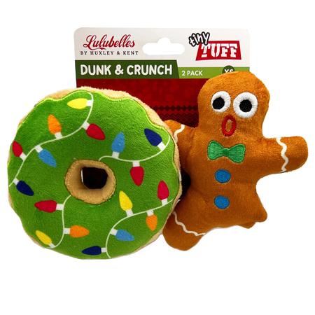 Lulubelles Tiny Tuff Dunk & Crunch Dog Toy