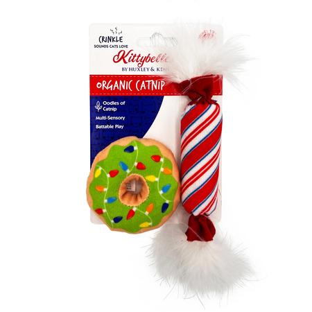 Kittybelles Lil Donut & Peppermint Candy Cat Toy 2 Pack