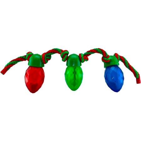 Petsport Holiday Lights on Rope Dog Toy