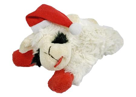 Multipet Holiday Lambchop with Santa Hat