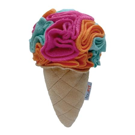 FouFit Hide 'n Seek Rainbow Sherbet Snuffle Dog Toy