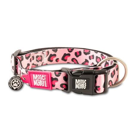 Max & Molly Smart ID Collar - Pink Leopard