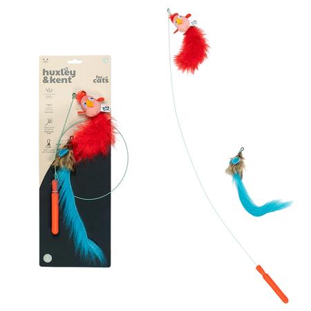 Huxley & Kent Wire Birdy & Mouse Wand Cat Toy