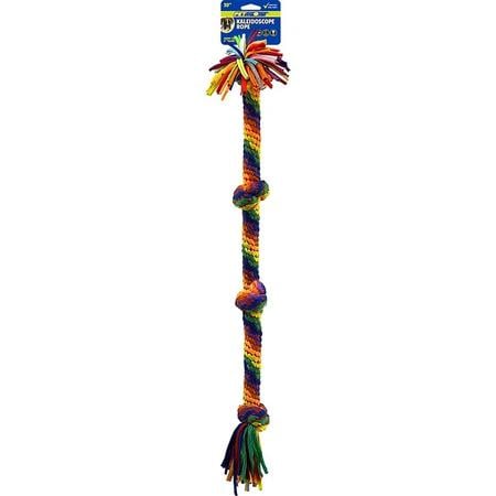 PetSport Kaleidoscope Rope Dog Toy - 4 Knot, XL