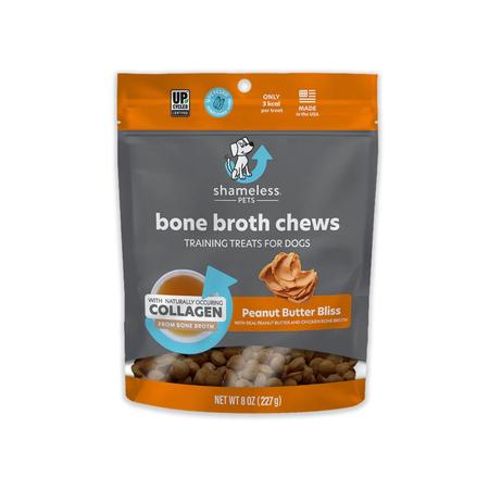Shameless Pets Peanut Butter Bliss Bone Broth Dog Chews