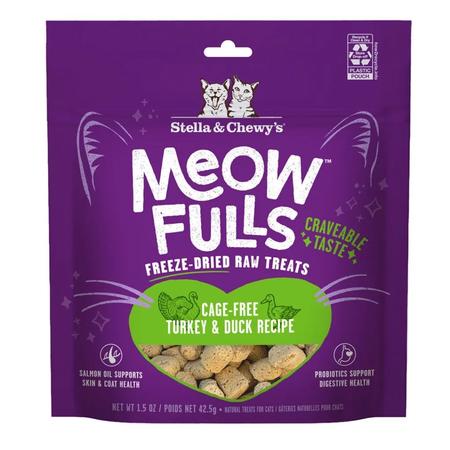 Stella & Chewy's Meowfulls Freeze-Dried Turkey & Duck Cat Treats