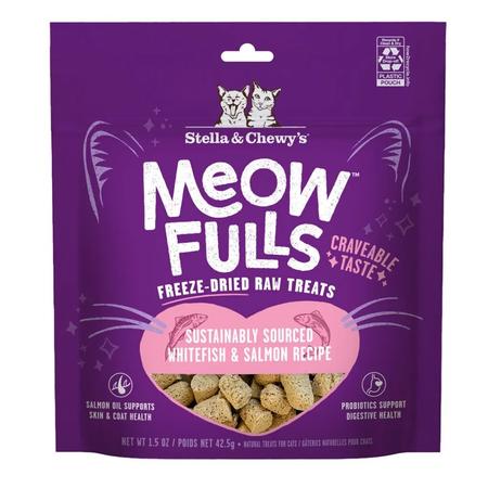 Stella & Chewy's Meowfulls Freeze-Dried Whitefish & Salmon Cat Treats
