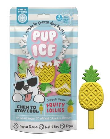 Pup Ice Fruity Lollies Pineapple Flavor Dog Chew