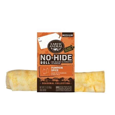 Earth Animal Pumpkin Spice No-Hide Roll Dog Chew - Medium