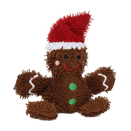 Mighty Microfiber Ball Gingerbread Man Dog Toy