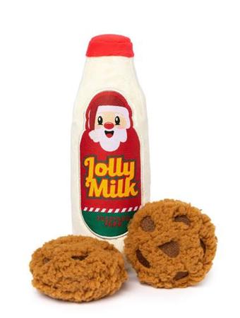 Fuzzyard Jolly Milk & Cookies Dog Toy 3 Pack