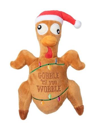 Fuzzyard Gobble Til You Wobble Plush Dog Toy