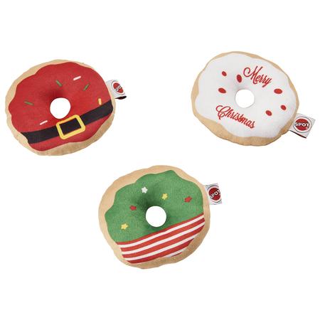 Ethical Pet Holiday Glazed Donuts Cat Toy