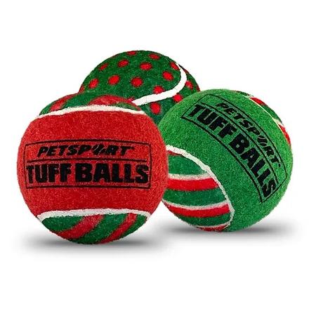 Petsport Holiday Tuff Balls 3 Pack Dog Toys