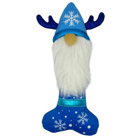 Huxley & Kent Frosty Gnome Bone Plush Dog Toy