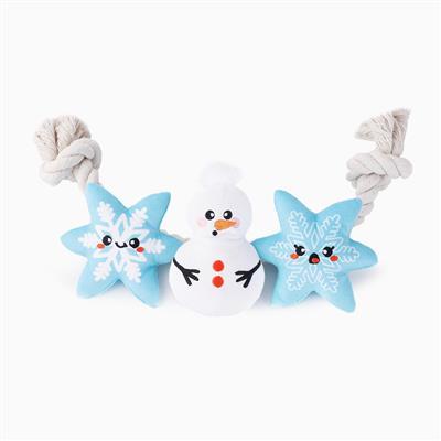 Hugsmart Snowman Season Rope Dog Toy